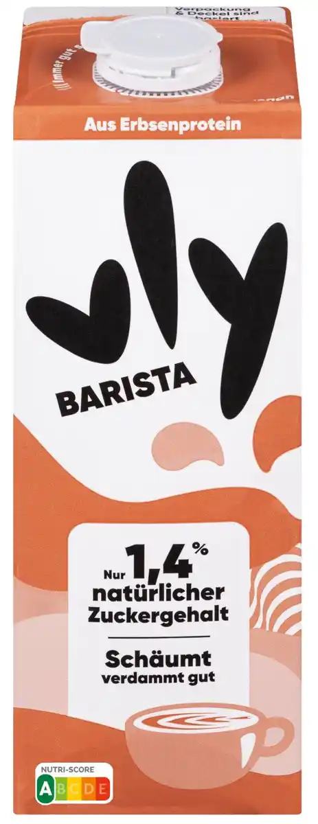 Bild 1 von VLY No Milk Today Erbsenprotein- Drink Barista oder Ungesüßt, 1-l-Packg.