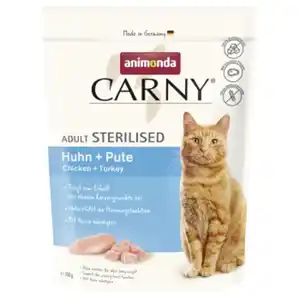 animonda Carny Nassfutter Katze Adult, Sterilised, Huhn und Pute 350 g