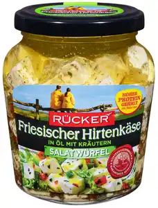 RÜCKER Fries. Hirtenkäse Salatwürfel, 300-g-Glas