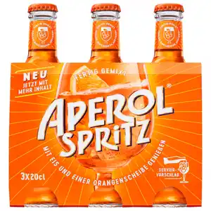 Aperol Spritz 3 x 0,2 Liter fertig gemixt