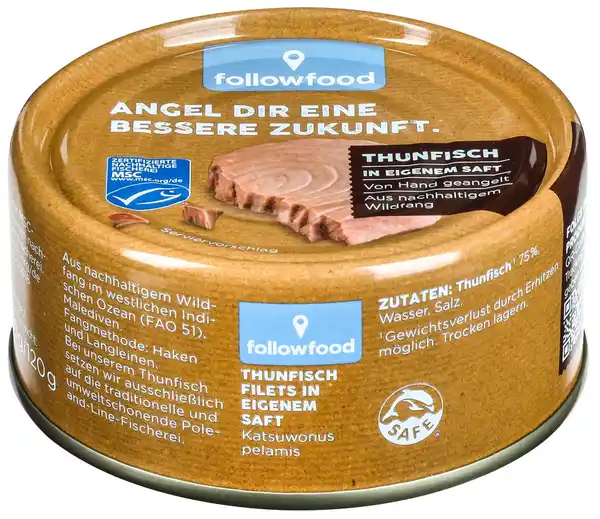 Bild 1 von FOLLOWFOOD Thunfisch, 160-g-Dose