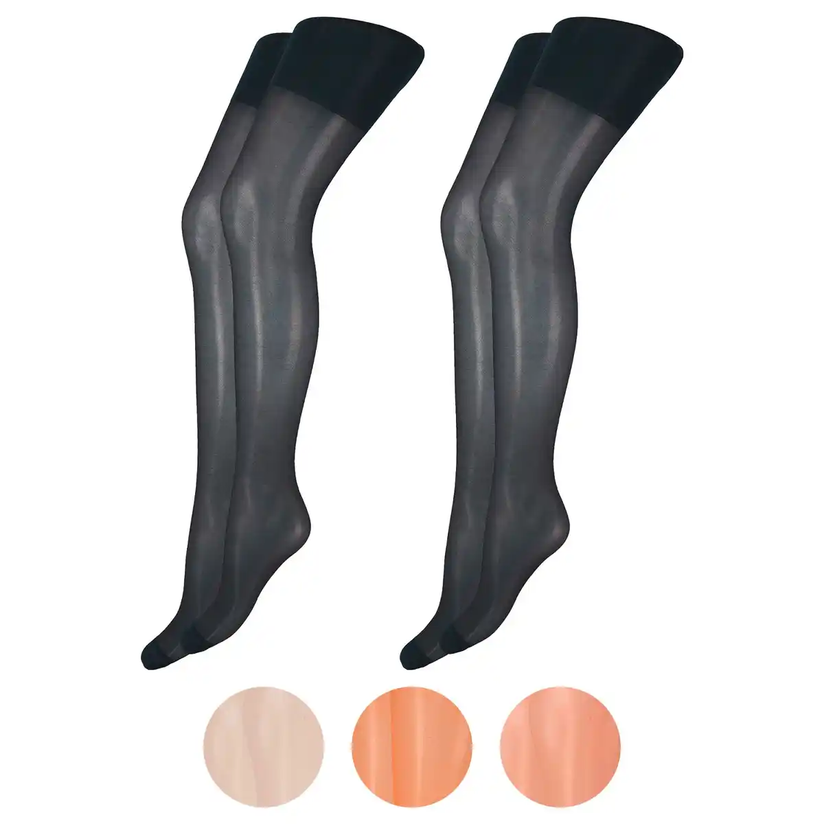 Bild 1 von NUR DIE Damen Strumpfhose 2er-Set