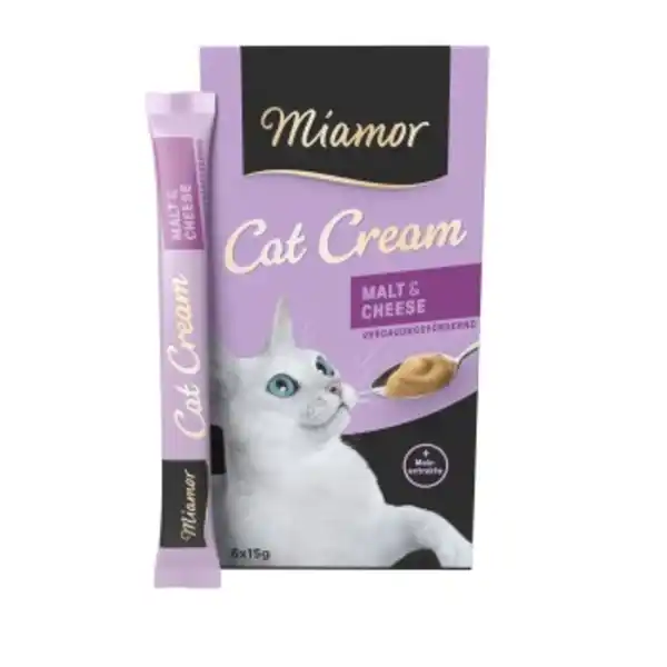 Bild 1 von Miamor Cat Snack Malt Cream mit Käse 66x15g