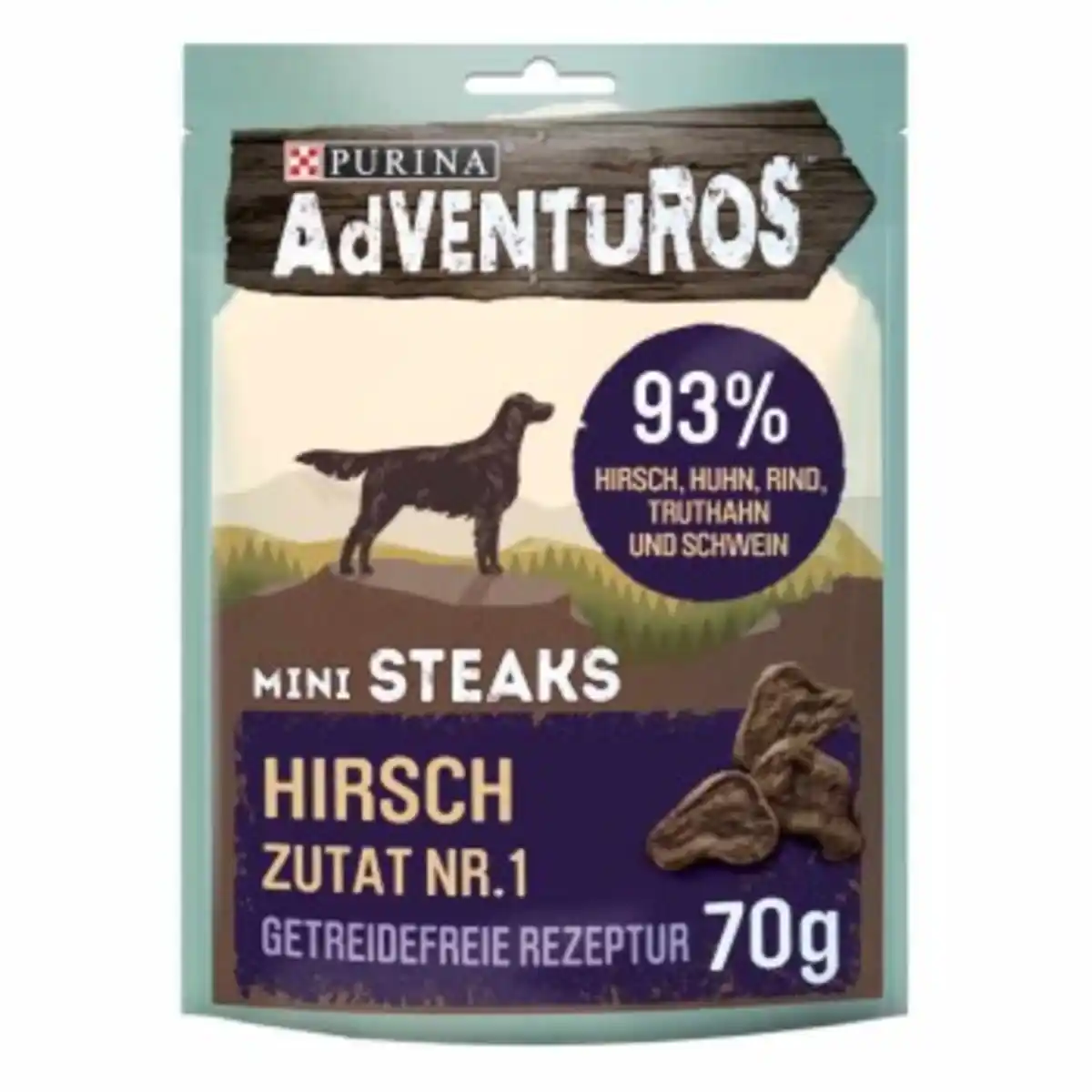 Bild 1 von Adventuros Mini Steaks Hirsch 7x70g
