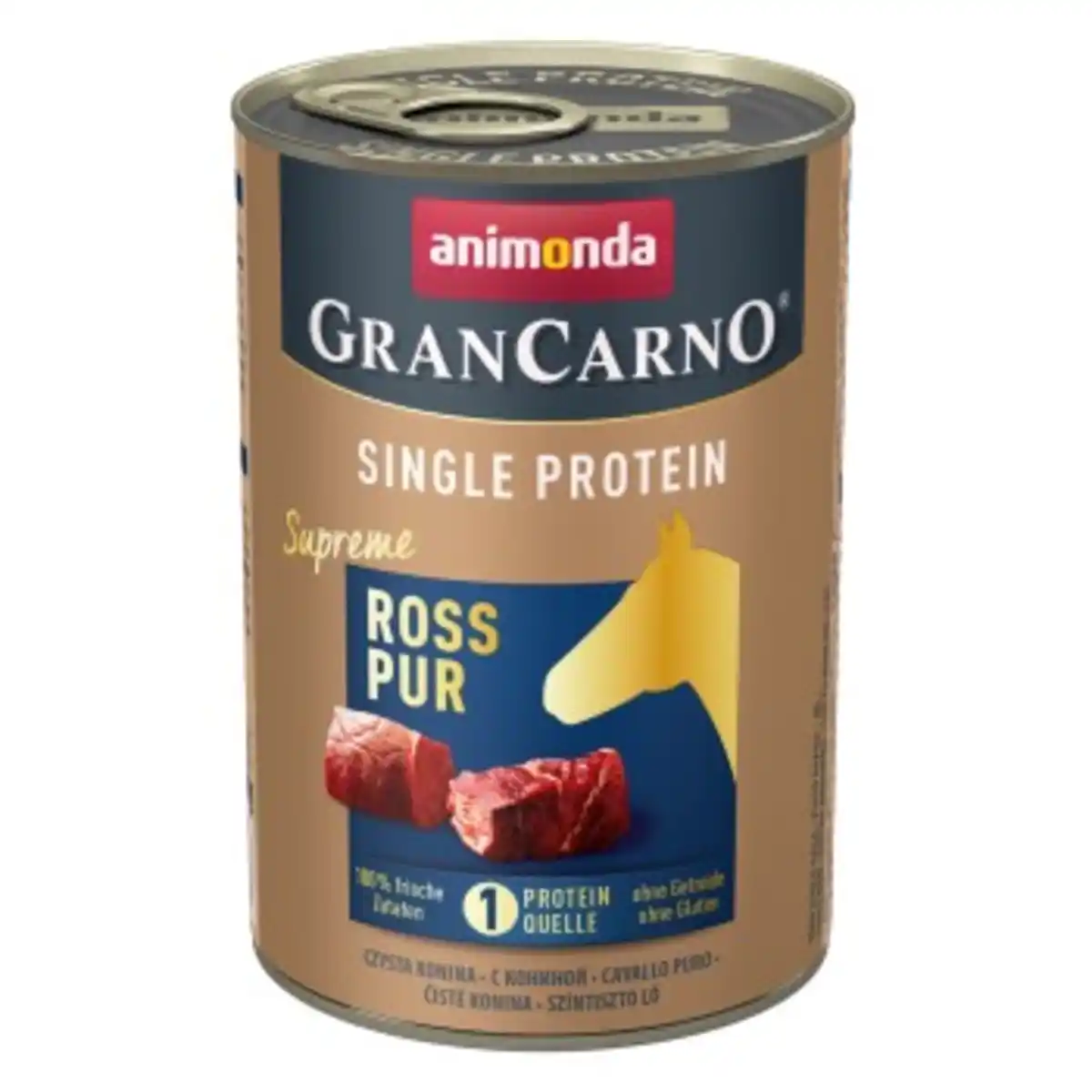 Bild 1 von animonda GranCarno Single Protein Supreme Nassfutter Hund Adult, Ross pur 6x400 g