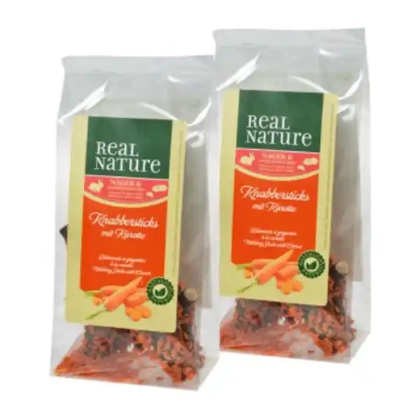 Bild 1 von REAL NATURE Knabbersticks 2x50g Karotte