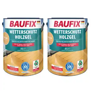 Wetterschutz-Holzgel Farblos 2er-Set