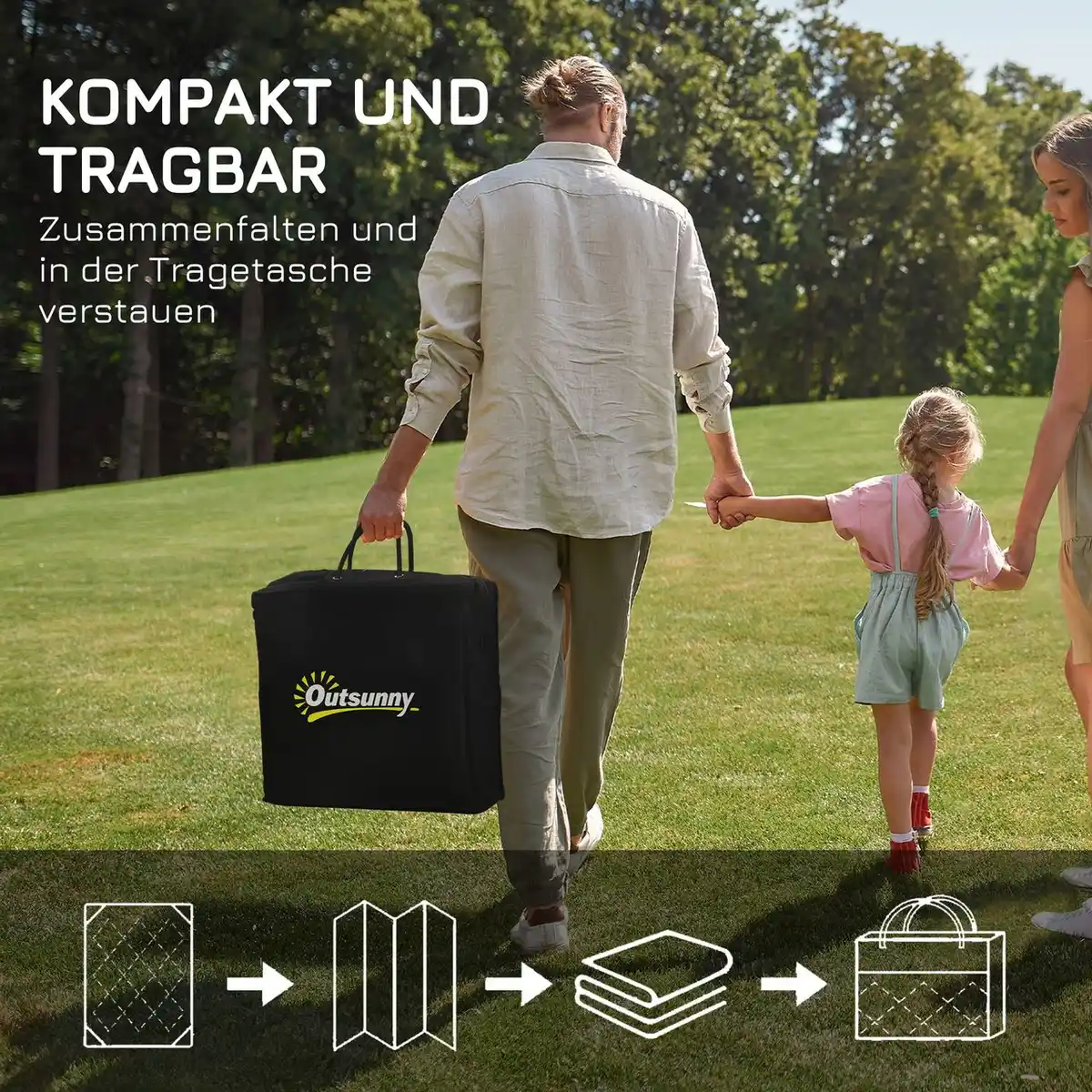 Bild 4 von Outdoor-Teppich, Wendeteppich Gartenteppich mit Doppelseitigem Design