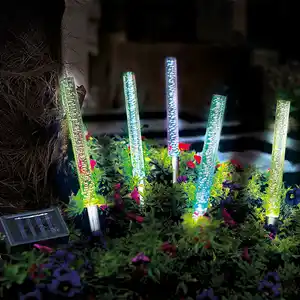 LED-Solar-Garten-Sticks, 5er Set