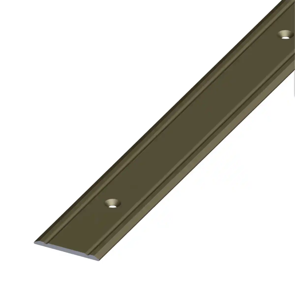 Bild 1 von Übergangsprofil superflach 100 x 3 x 0,5 cm aus Aluminium in bronze, gelocht