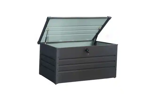 Bild 1 von Aufbewahrungsbox 400 L Metall-Aufbewahrungsbox, ca. 132 x 61 x 62 cm - Anthrazit