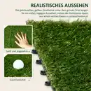 Bild 4 von Kunstrasen 10 Stücke Rasenteppich 30 x 30 cm Grasmatte für Garten