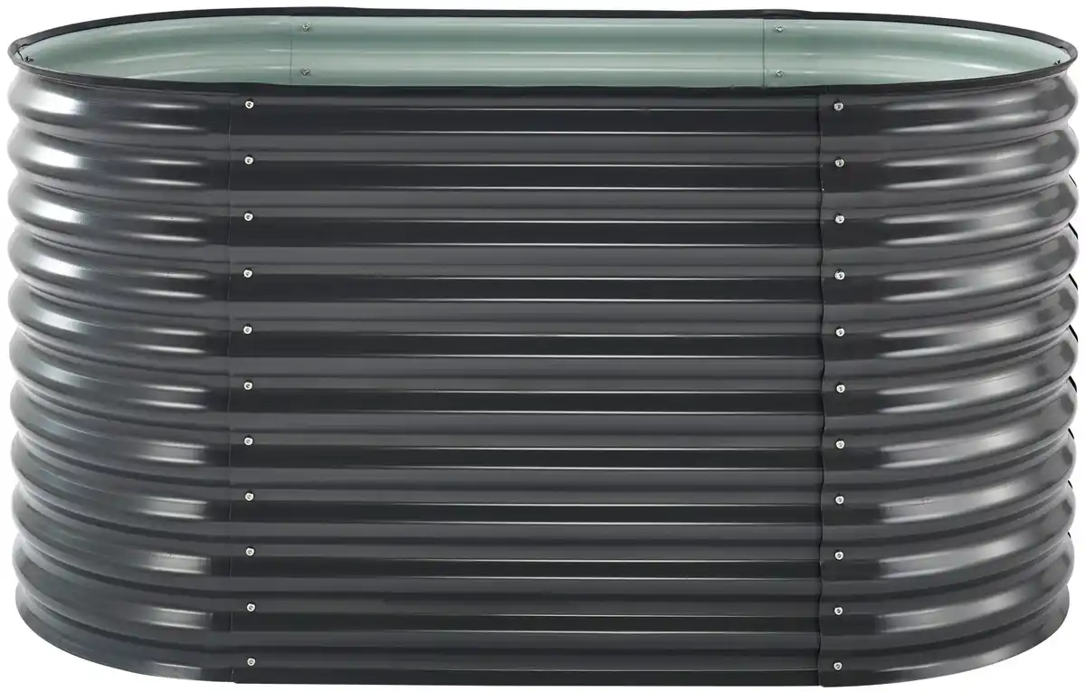 Bild 1 von Hochbeet Welle aus Stahlblech 160x80x82cm Anthrazit