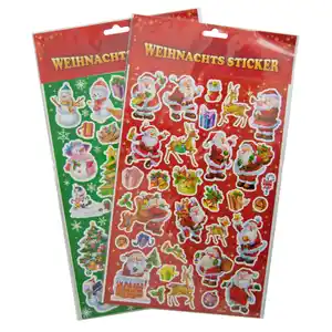 Weihnachts-Sticker mit Glitter