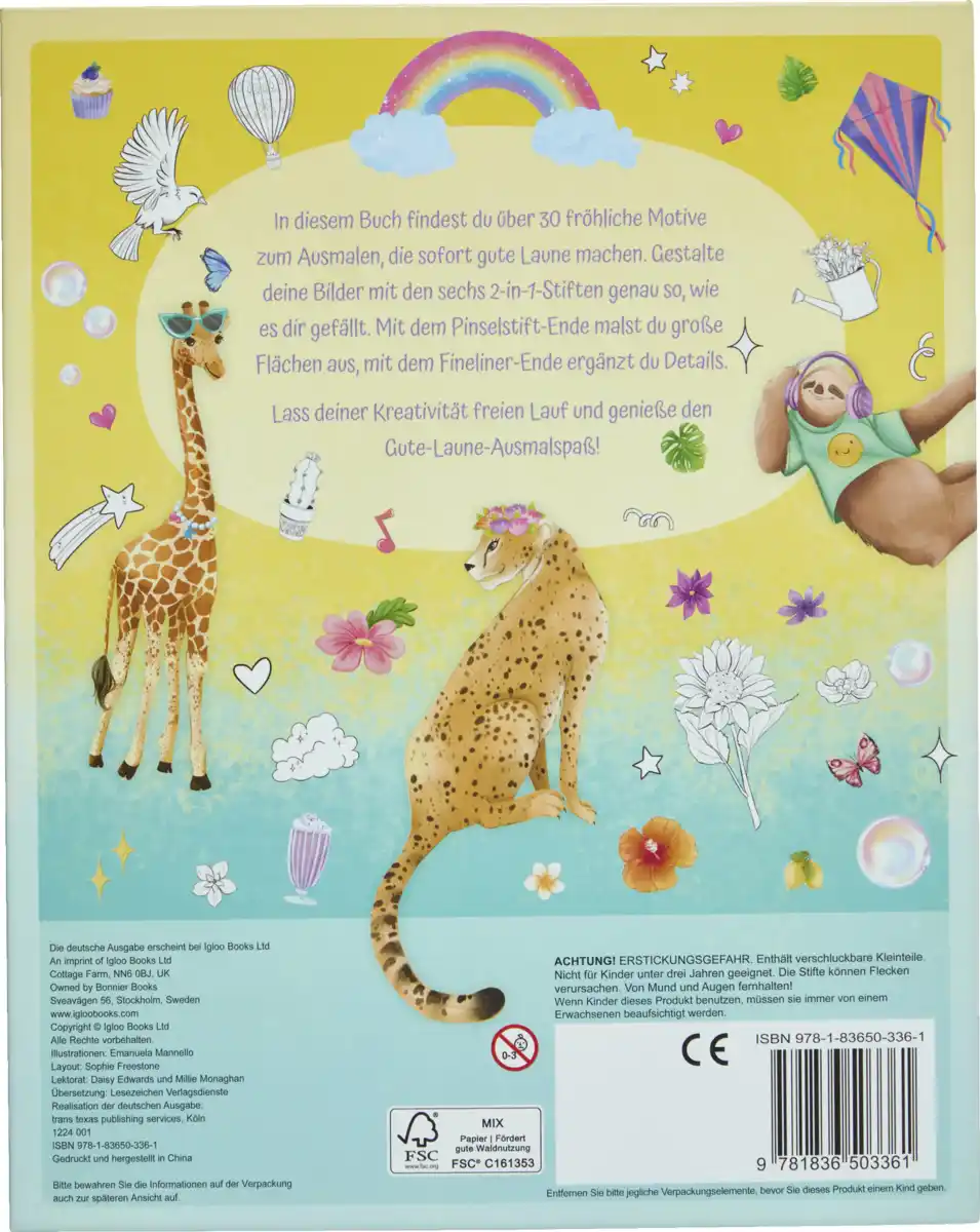Bild 2 von IDEENWELT Malbuch Gute Laune