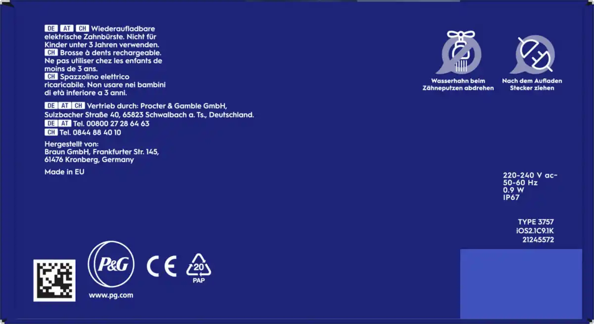 Bild 4 von Oral-B Elektrische Zahnbürste iO Series 2 Forest Green inkl. Reiseetui