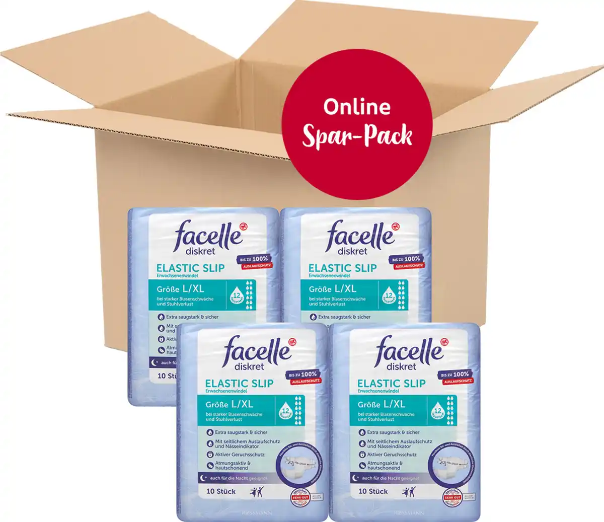 Bild 1 von facelle diskret Vorteilspack Elastic Slip Gr. L/XL