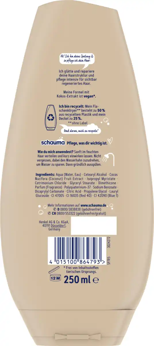 Bild 2 von Schauma Spülung Repair & Pflege, 250 ml