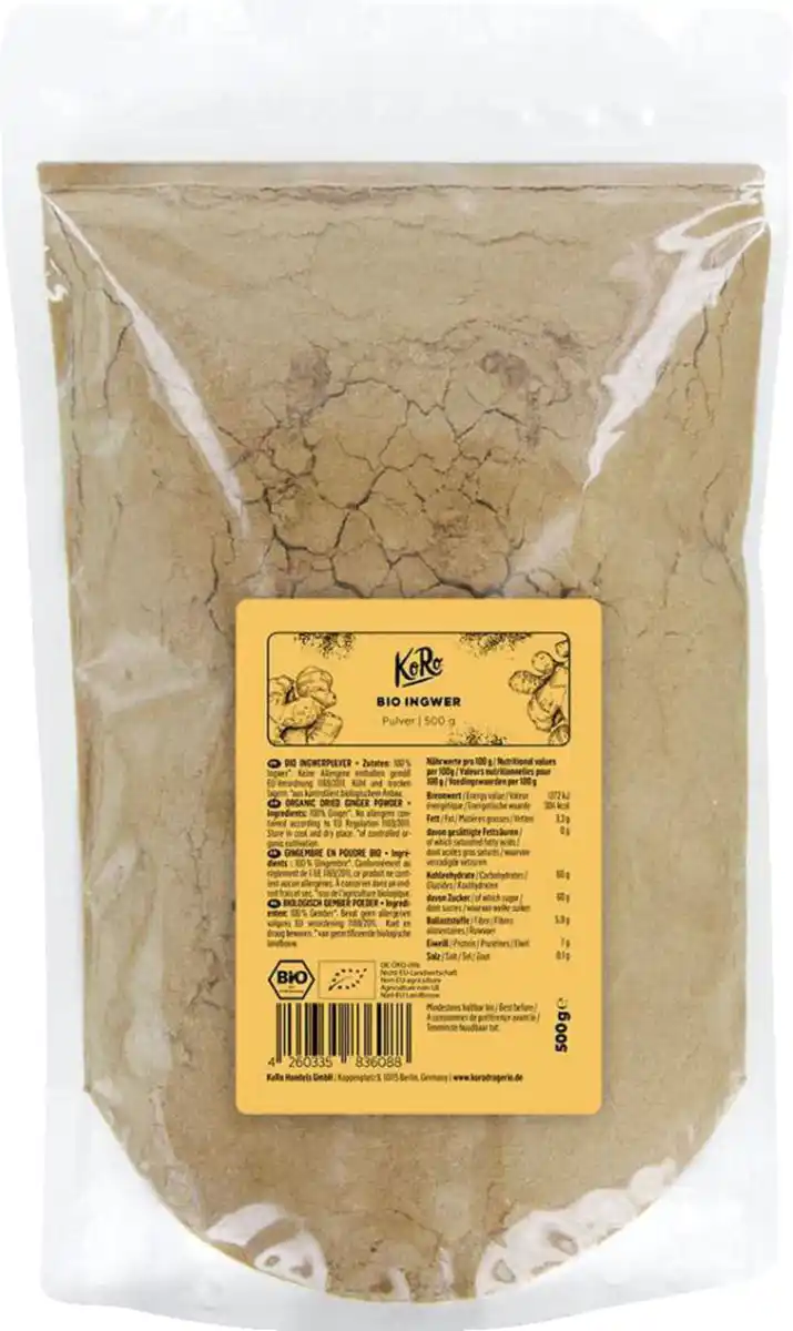 Bild 1 von KoRo Bio Ingwer Pulver, 500 g