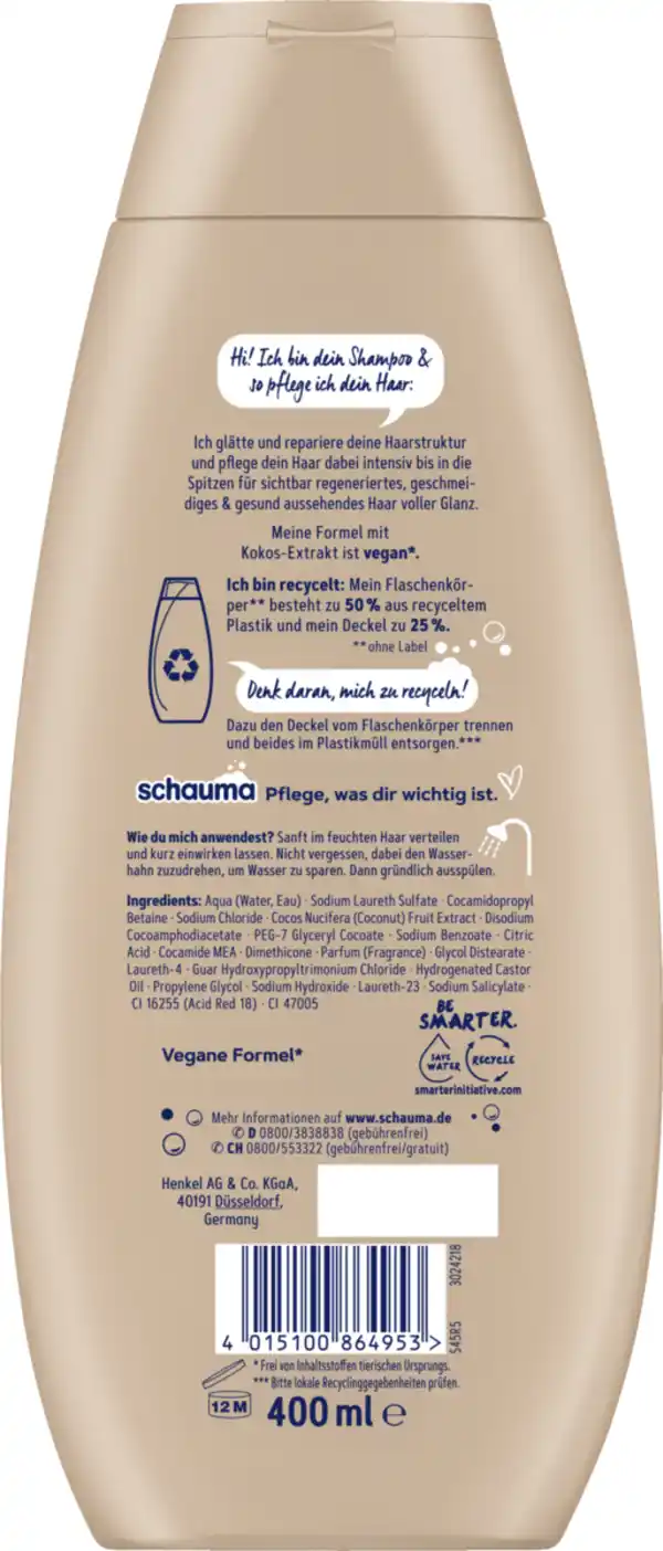 Bild 2 von Schauma Shampoo Repair & Pflege, 400 ml