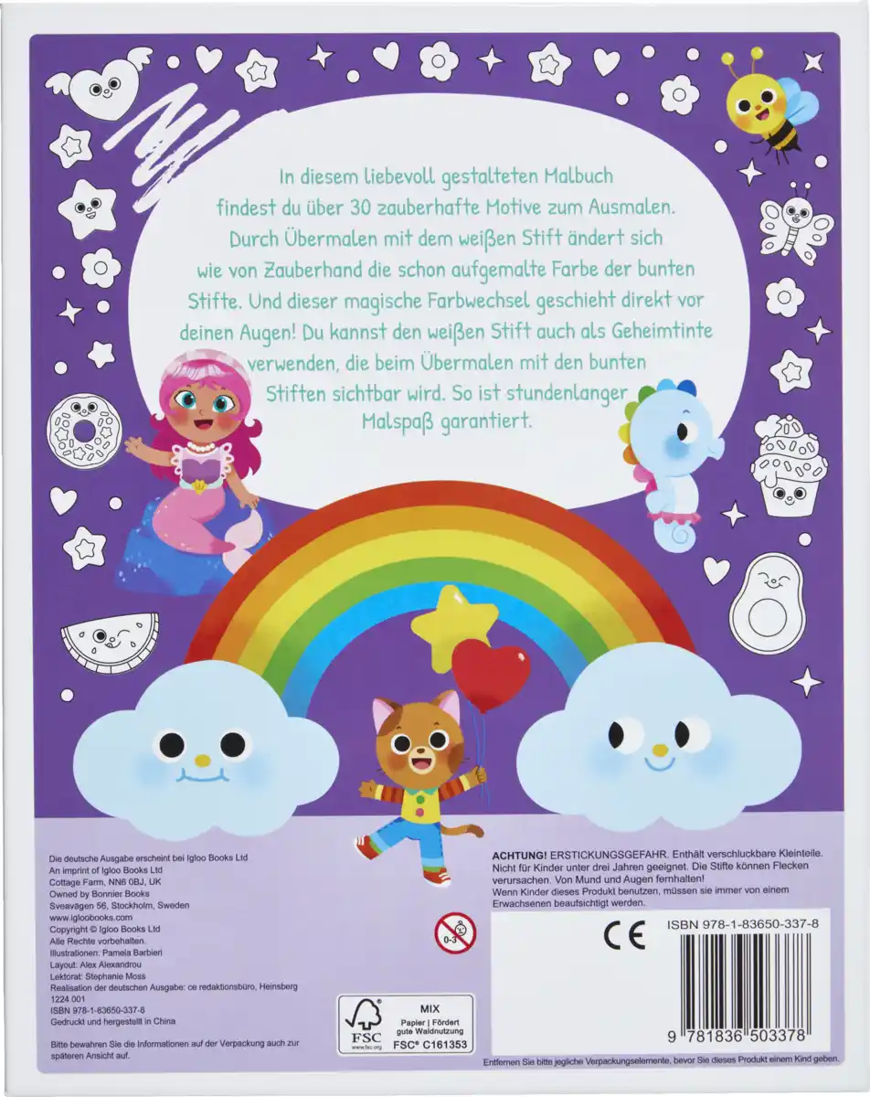 Bild 2 von IDEENWELT Malbuch Zauberhafte Fantasiewelten