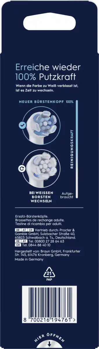 Bild 4 von Oral-B 6er Set Aufsteckbürsten iO Ultimative Reinigung