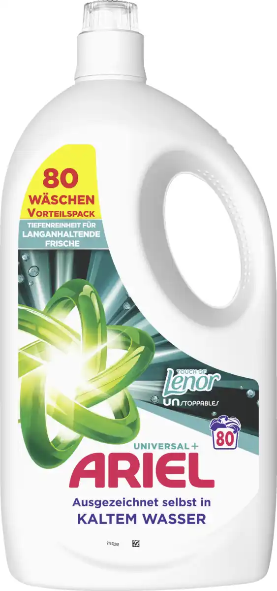 Bild 1 von Ariel Vollwaschmittel Flüssig Touch of Unstoppables 80WL, 80 WL