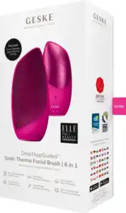 Geske 6in1 Sonic Thermo Facial Brush magenta