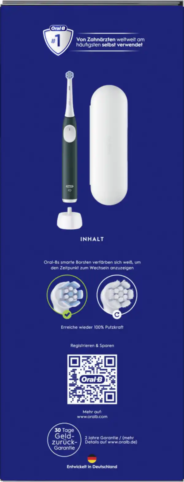 Bild 2 von Oral-B Elektrische Zahnbürste iO Series 2 Forest Green inkl. Reiseetui