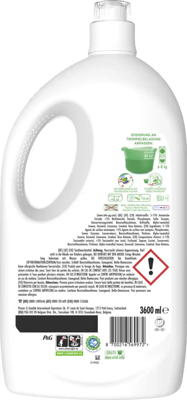 Bild 2 von Ariel Colorwaschmittel Flüssig 80 WL