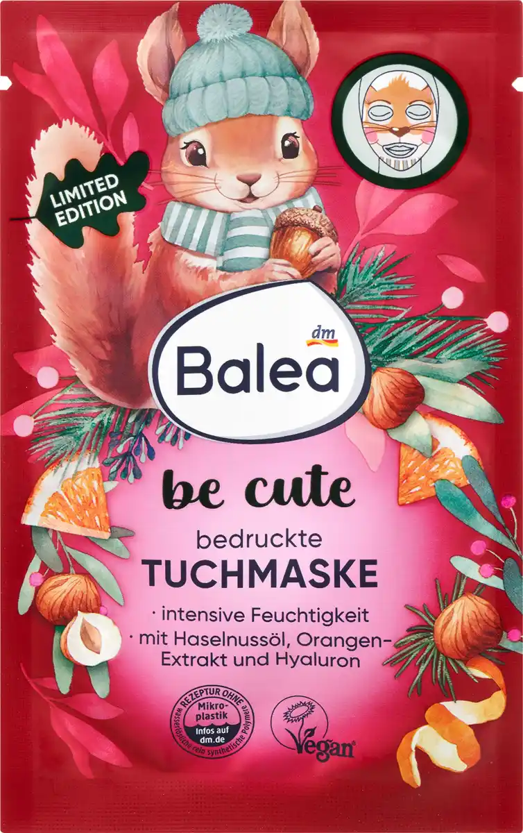 Bild 1 von Balea Tuchmaske Eichhörnchen