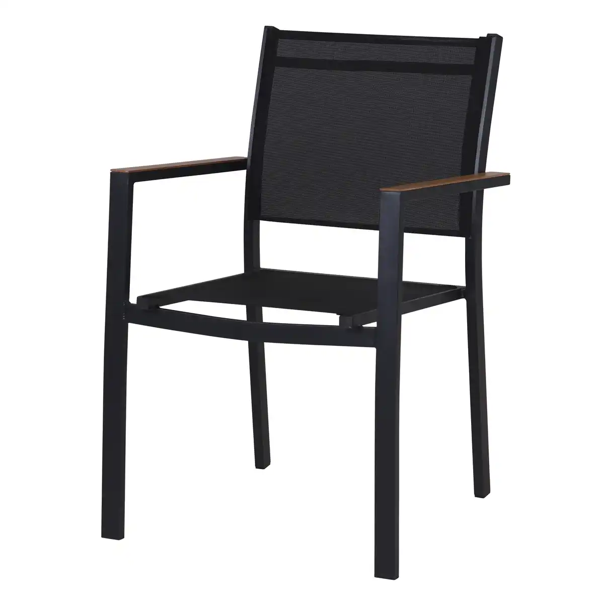 Bild 1 von Stapelstuhl 'Lana' schwarz 56 x 84 x 58 cm