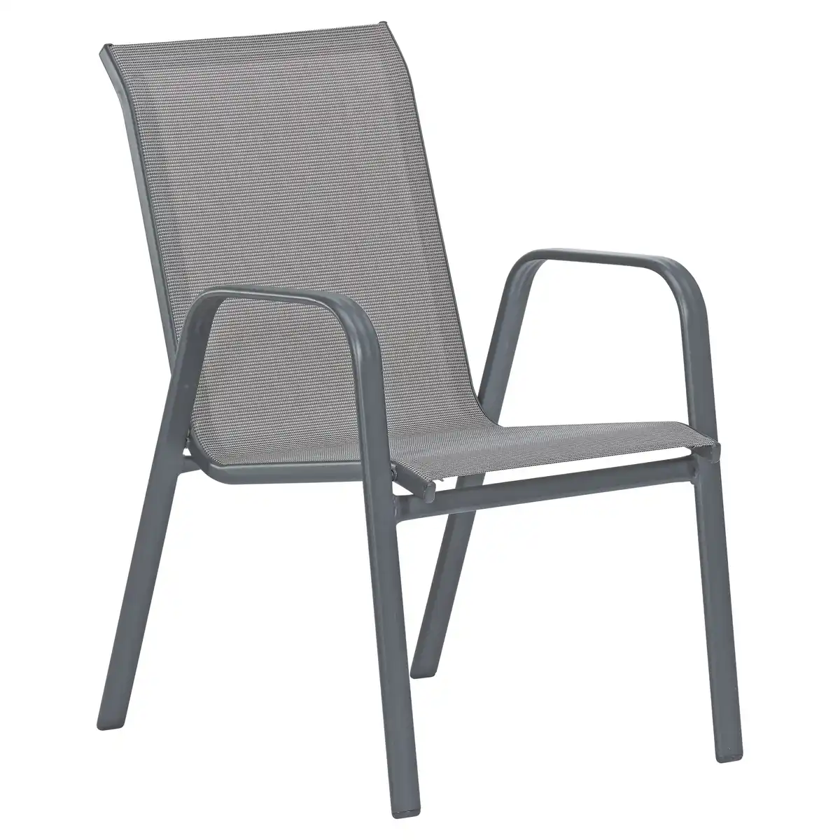 Bild 1 von toom Stapelstuhl 'Annette' grau 56 x 89 x 74 cm