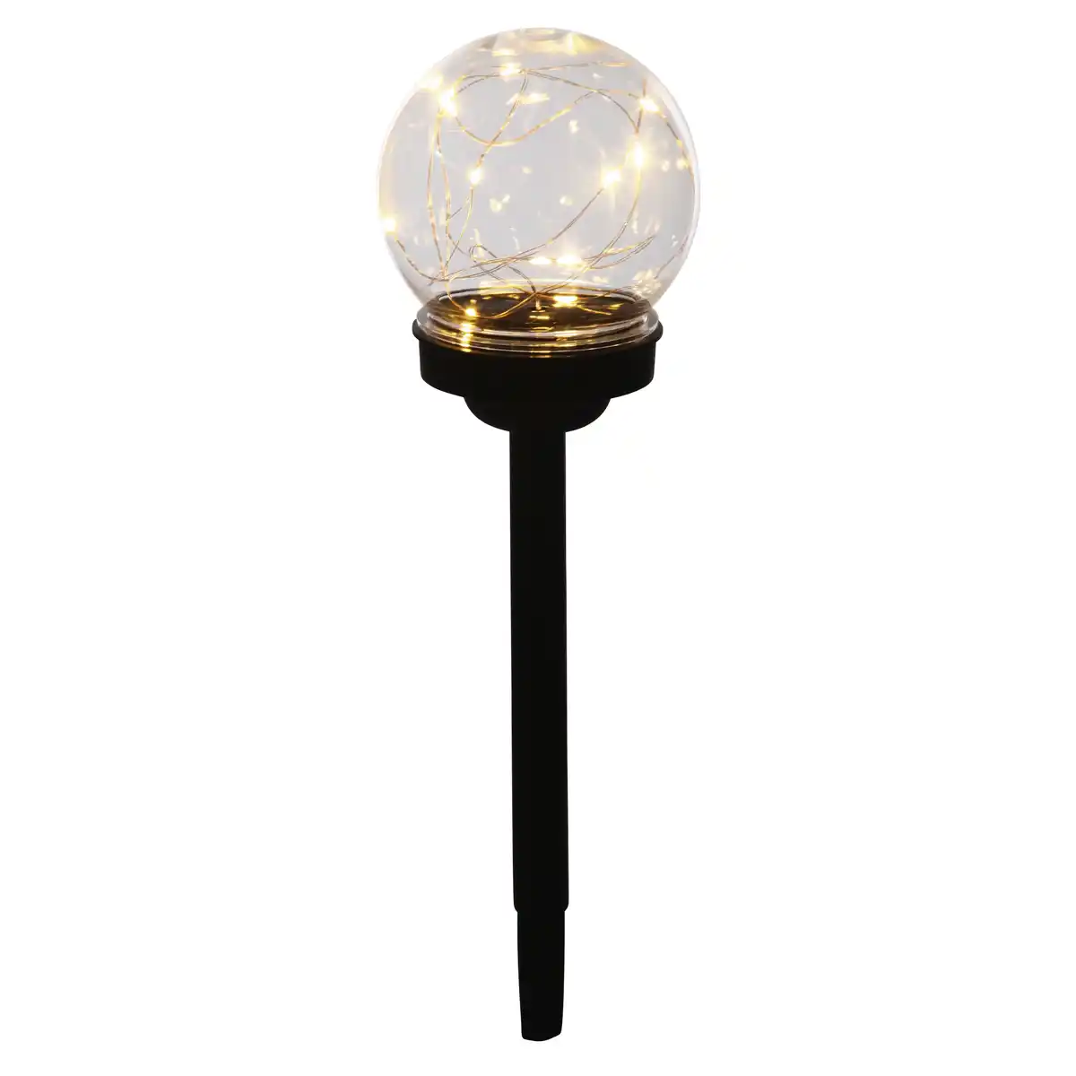 Bild 1 von toom LED-Solarkugel transparent Ø 10 x 39 cm