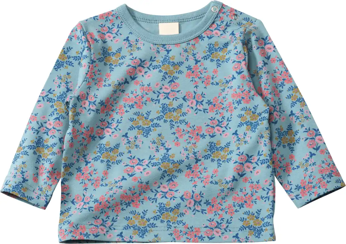 Bild 1 von ALANA Langarmshirt Pro Climate mit Blumen-Muster, blau, Gr. 80