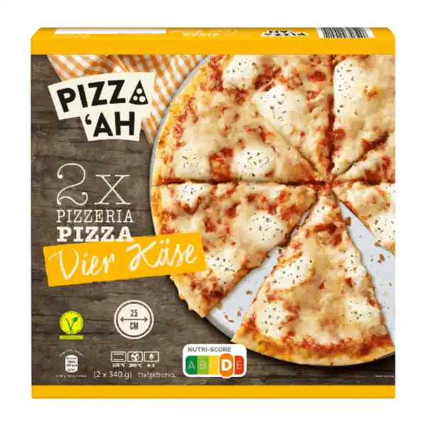 Bild 1 von PIZZ’AH Pizza Vier Käse 680g