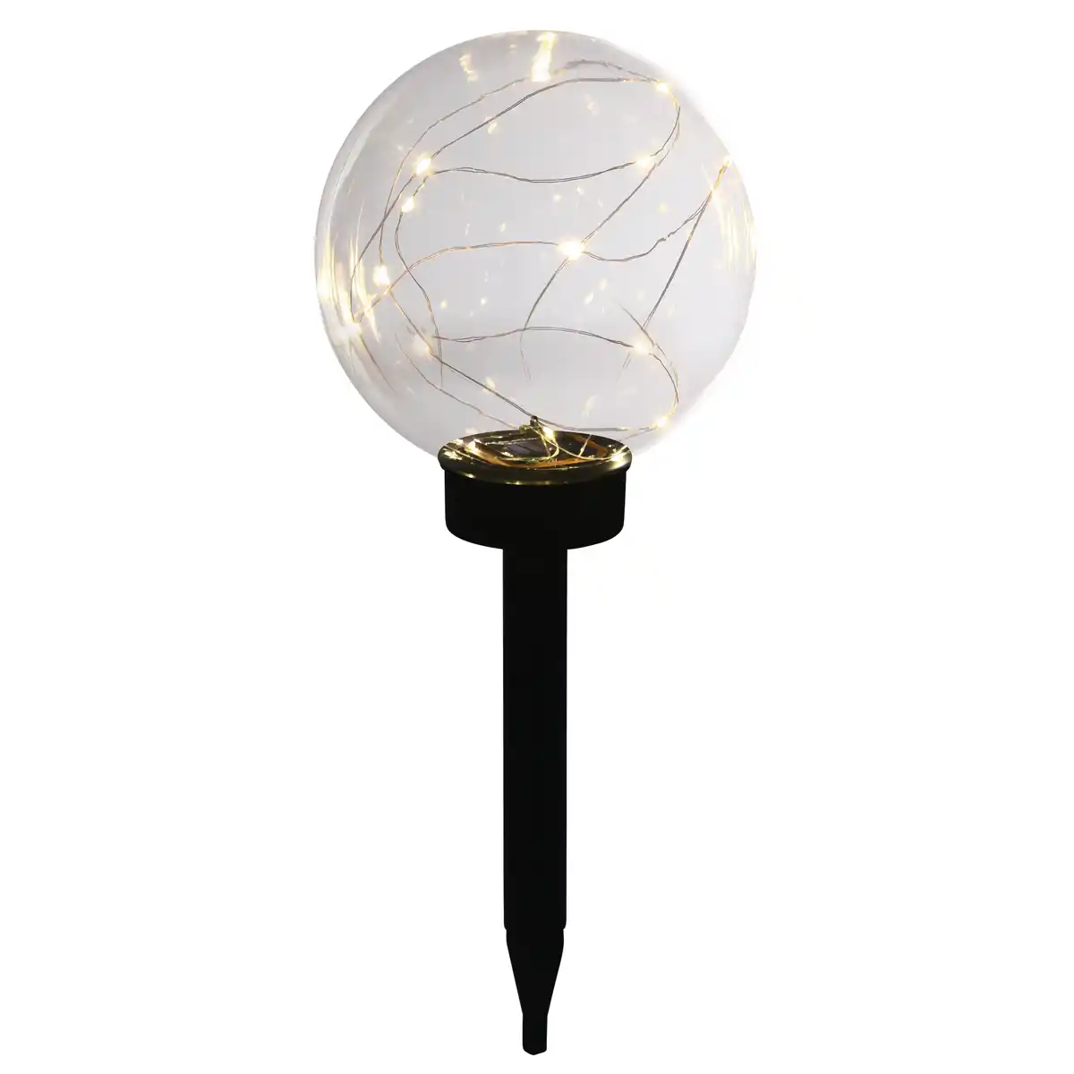 Bild 1 von toom LED-Solarkugel transparent Ø 20 x 54,5 cm