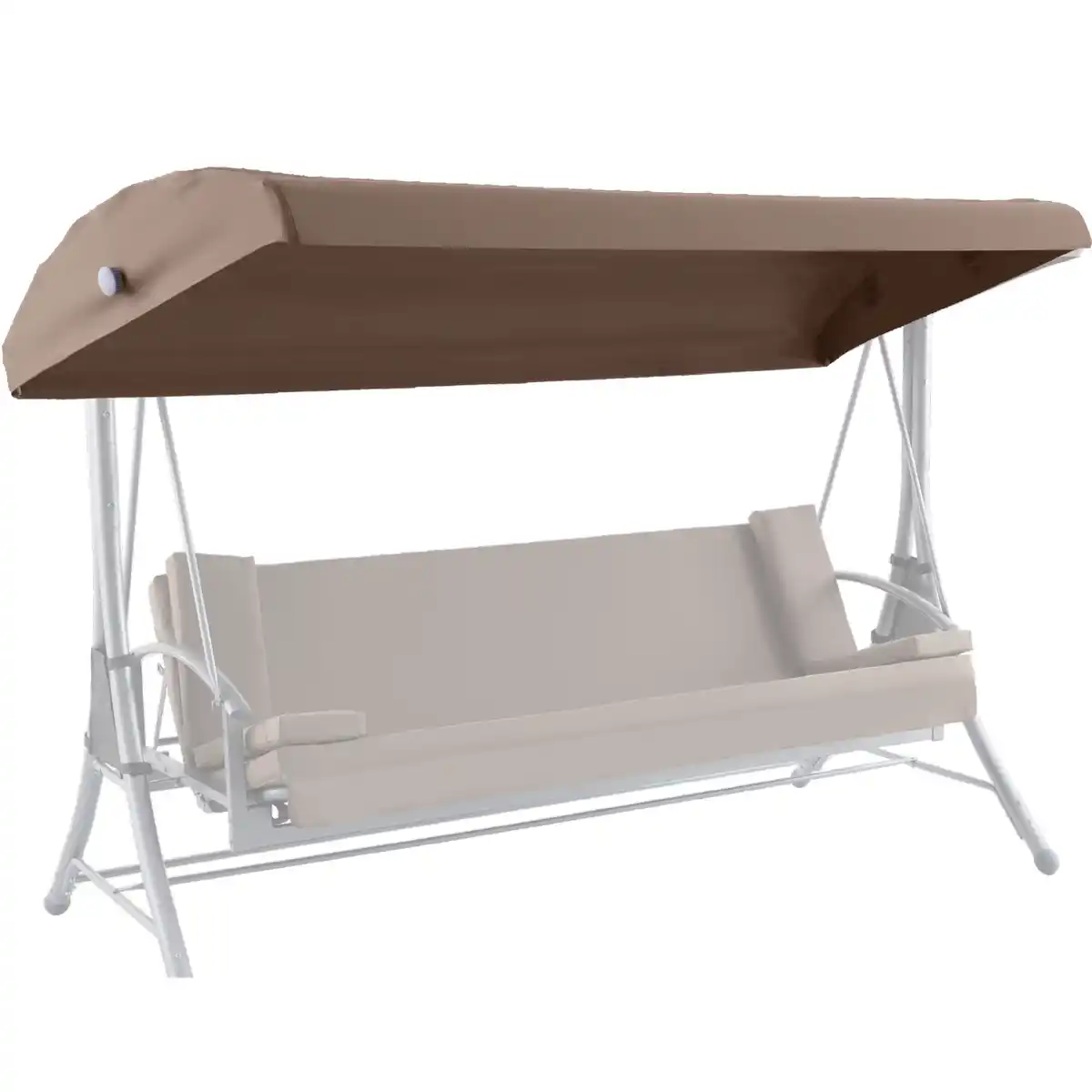 Bild 1 von toom Ersatzdach für Hollywoodschaukel 'Sophia' taupe 233 x 26 x 117 cm