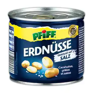 Pfiff Erdnüsse in der Dose