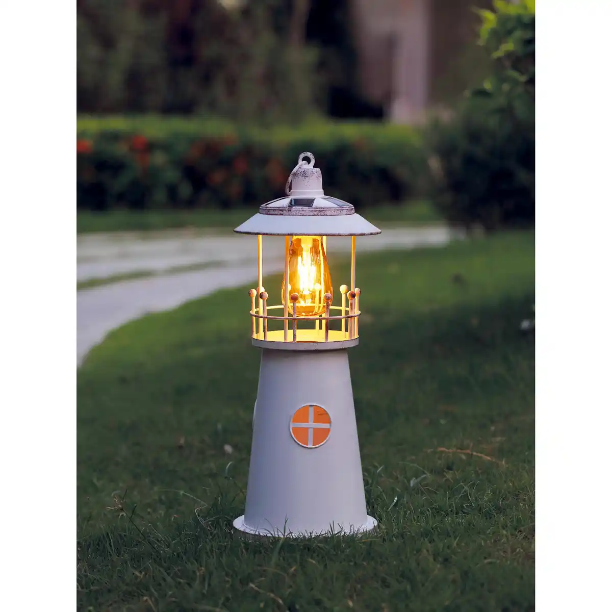 Bild 1 von toom LED-Solarleuchte 'Leuchtturm' 46 cm weiß