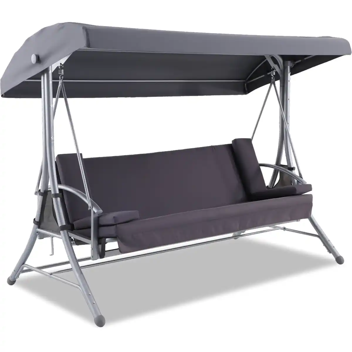 Bild 1 von toom Hollywoodschaukel 'Sophia' 3-Sitzer anthrazit 240 x 174 x 120 cm