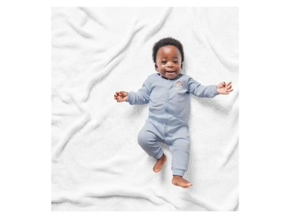 Bild 4 von lupilu® Baby Schlafoverall, 2 Stück, aus reiner Bio-Baumwolle