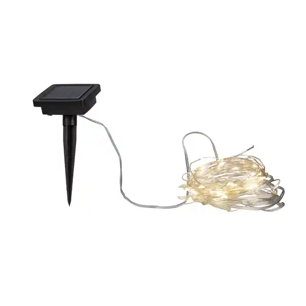 Bild 1 von Light & More LED Lichterkette mit Solarpanel schwarz