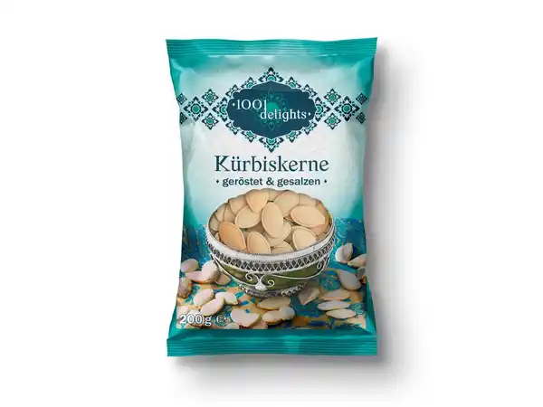 Bild 1 von 1001 delights Kürbiskerne,  200 g