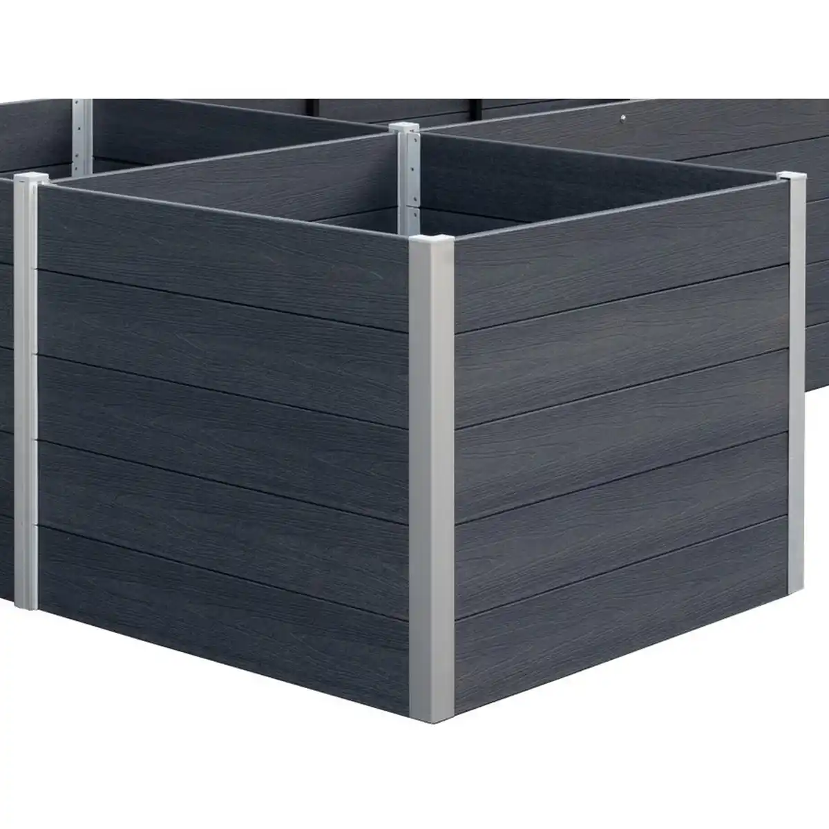 Bild 1 von Hochbeet-Anbauelement WPC anthrazit 102 x 100 x 76 cm