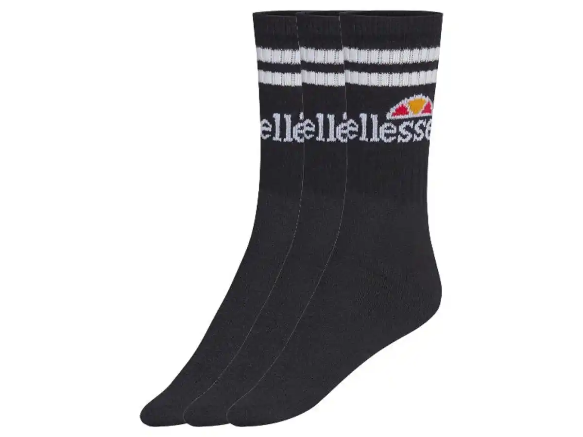 Bild 2 von Ellesse Damen/Herren Socken »Essential«, 3 Paar, mit Jacquard Logo