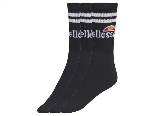 Bild 2 von Ellesse Damen/Herren Socken »Essential«, 3 Paar, mit Jacquard Logo