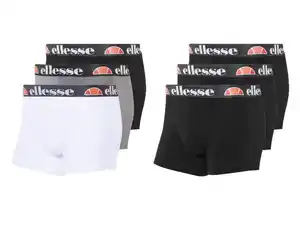 Ellesse Herren Boxershorts, 3 Stück, mit Markenlogo im Bund