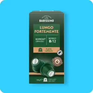 BARISSIMO Kaffeekapseln, Lungo Fortemente