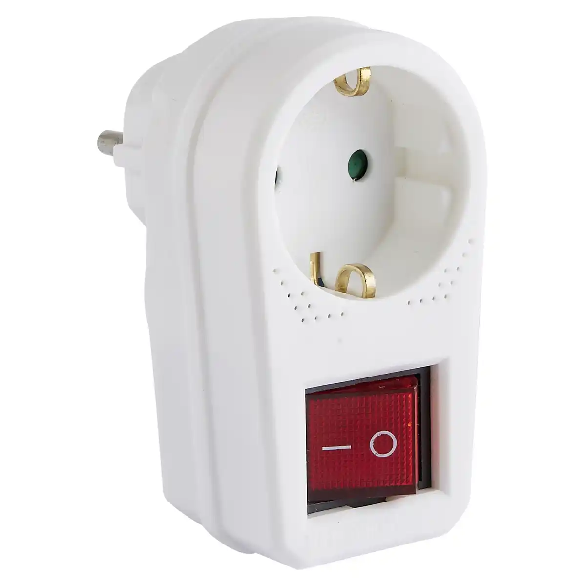 Bild 1 von Schutzkontakt Adapterstecker mit Schalter